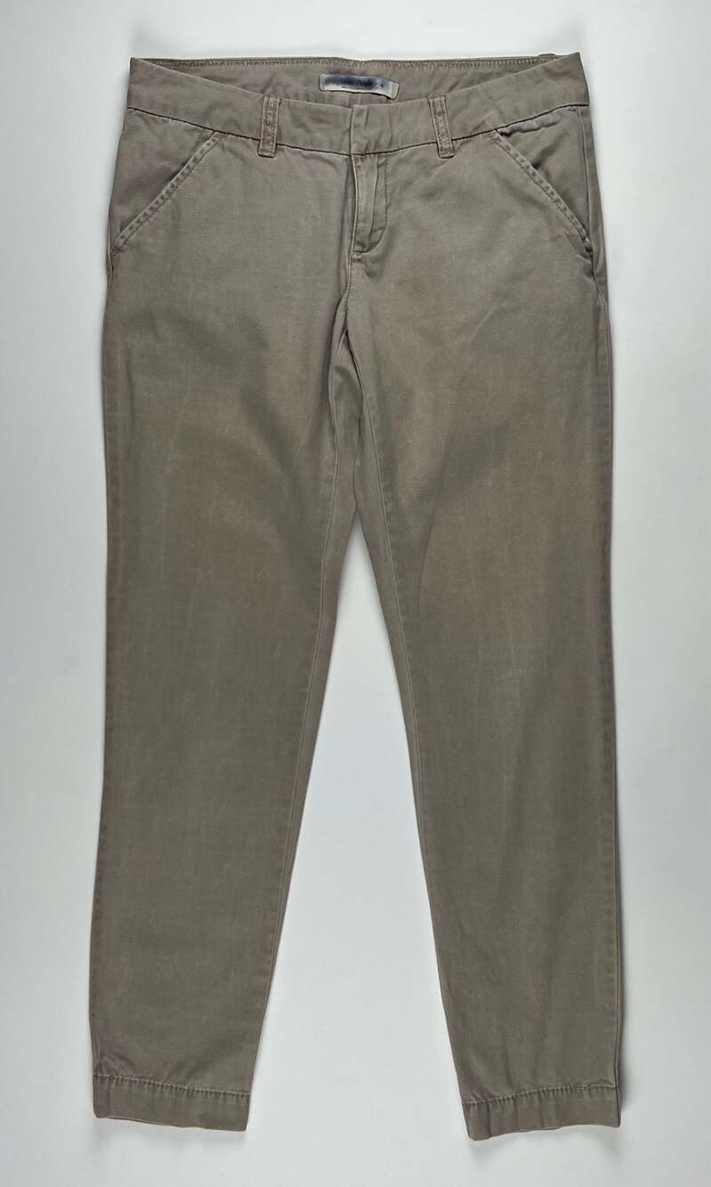 Free People Women's Casual Cotton Chino Pants Tan Size 4